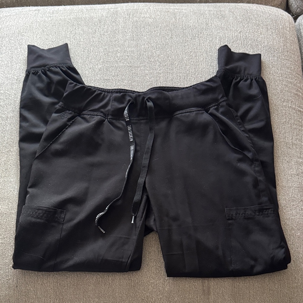 Medcouture Black Jogger Scrub Pants